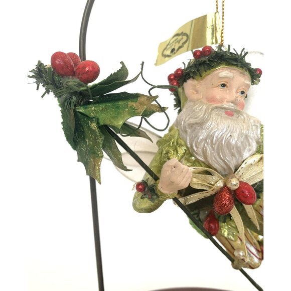 Mark Roberts Hanging Mistletoe and Holly Fairy Christmas Ornament Ltd Ed 7" Tall - Picture 4 of 13